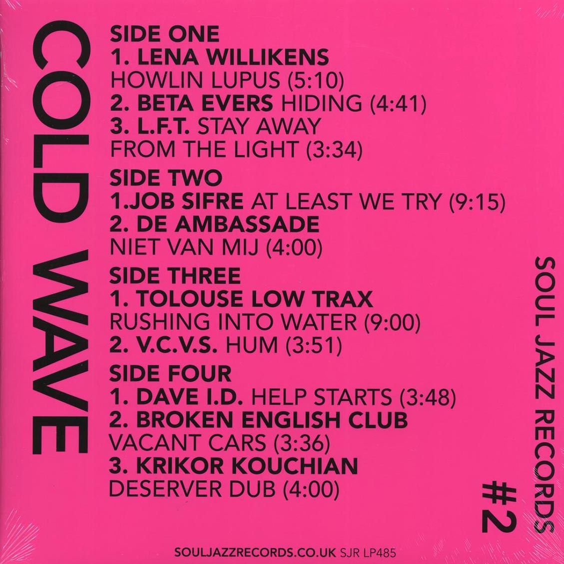 Various - Cold Wave #2 (ltd. ed.) (2xLP) (purple vinyl)
