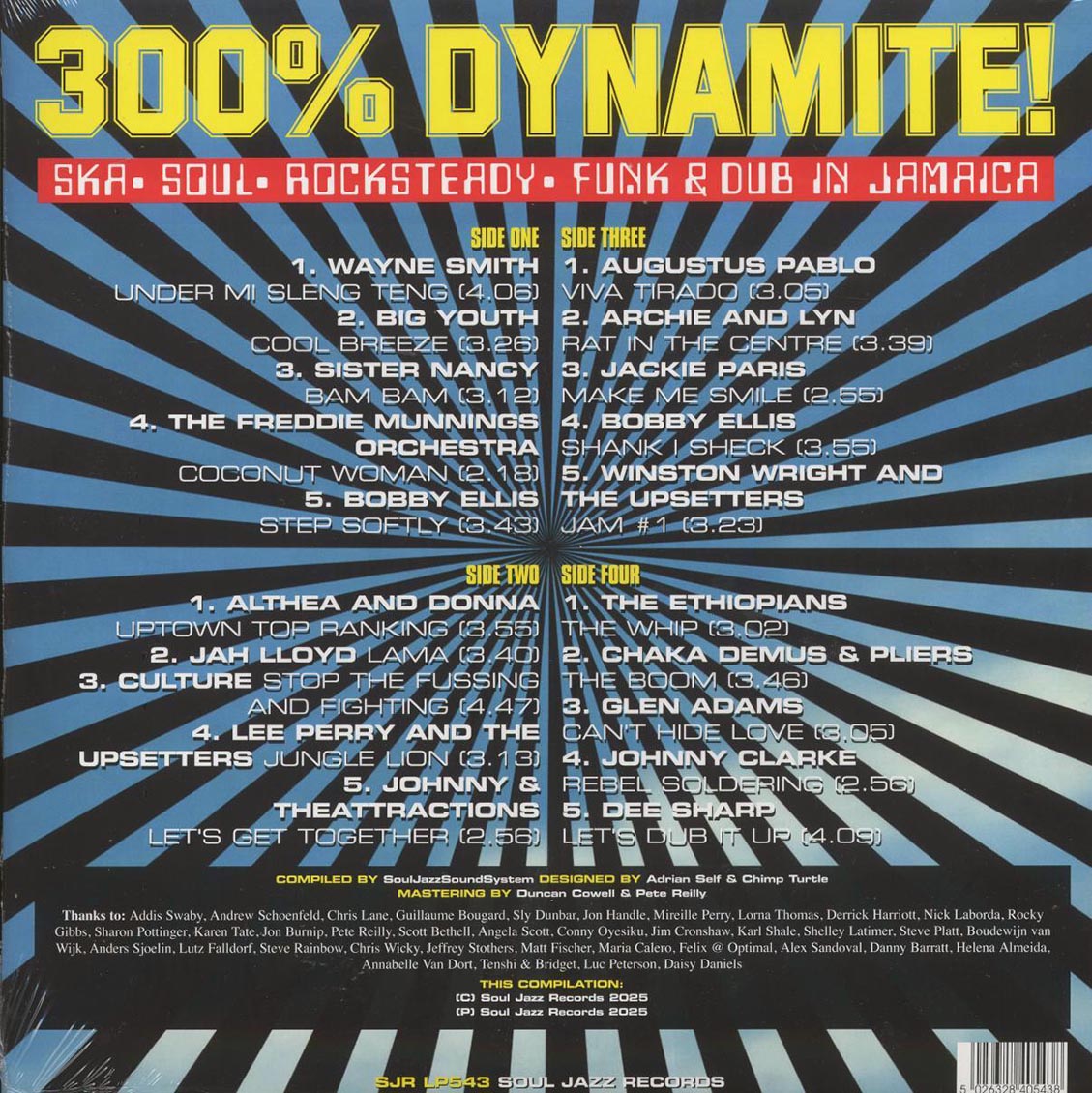 The Ethiopians, Sister Nancy, Althea & DOnna, Lee Perry, Culture, Etc. - 300% Dynamite!: Ska, Soul, Rocksteady, Funk & Dub In Jamaica (2xLP)