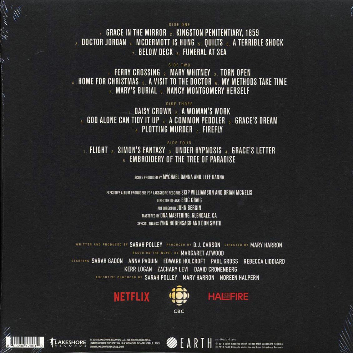 Mychael Danna And Jeff Danna - Alias Grace: Original Mini-Series Soundtrack (ltd. ed.) (2xLP)