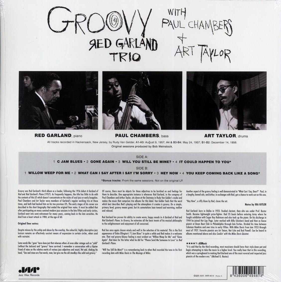Red Garland Trio - Groovy (+2 bonus tracks) (ltd. ed.) (180g)