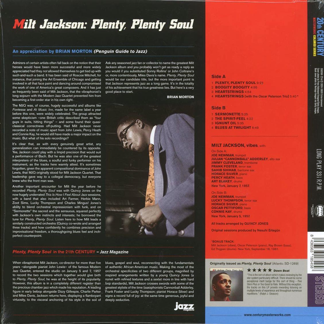 Milt Jackson - Plenty, Plenty Soul (+bonus track) (ltd. ed.) (180g) (blue vinyl)