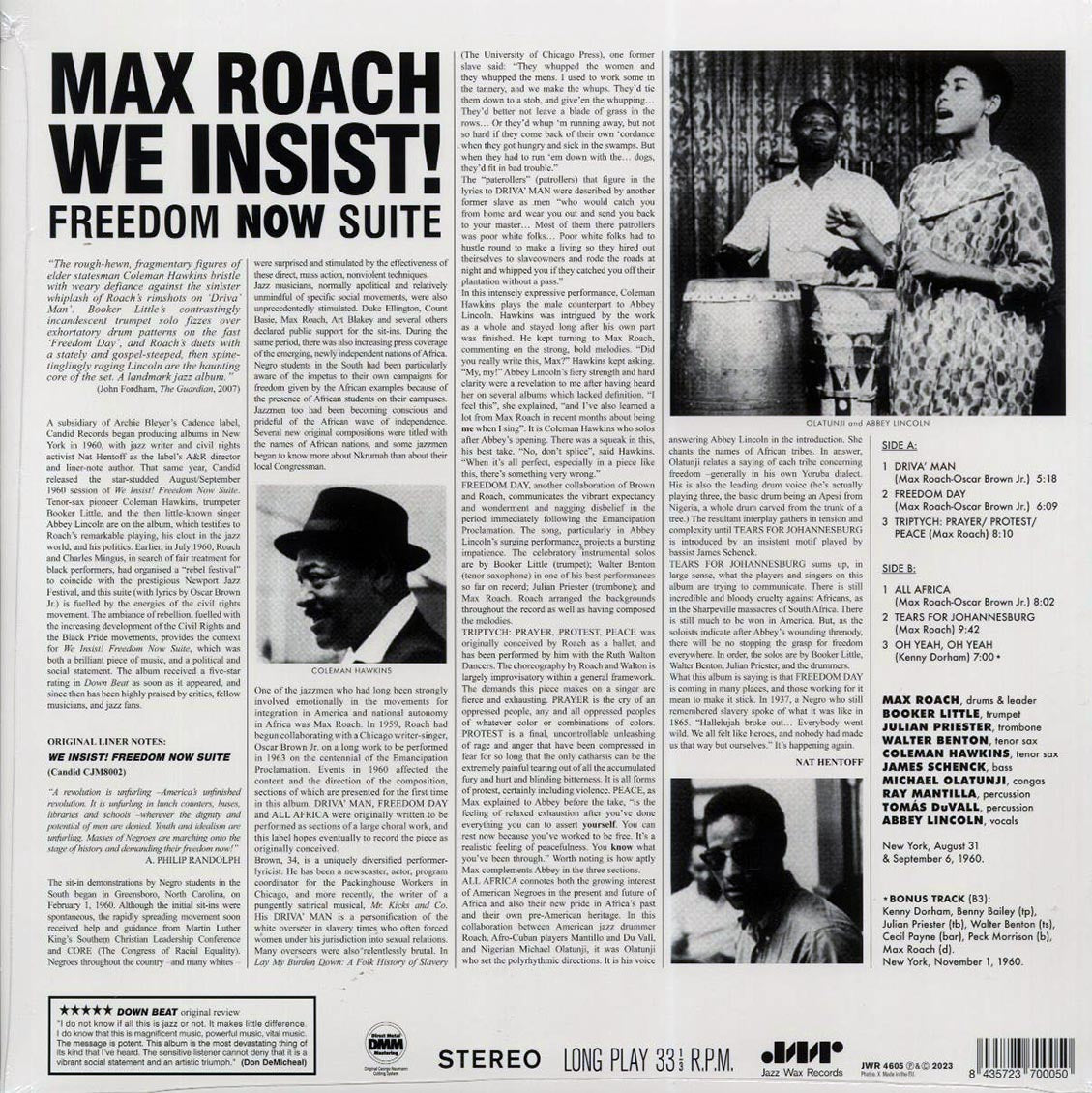 Max Roach - We Insist! Max Roach's Freedom Now Suite (+bonus track) (ltd. ed.) (180g)