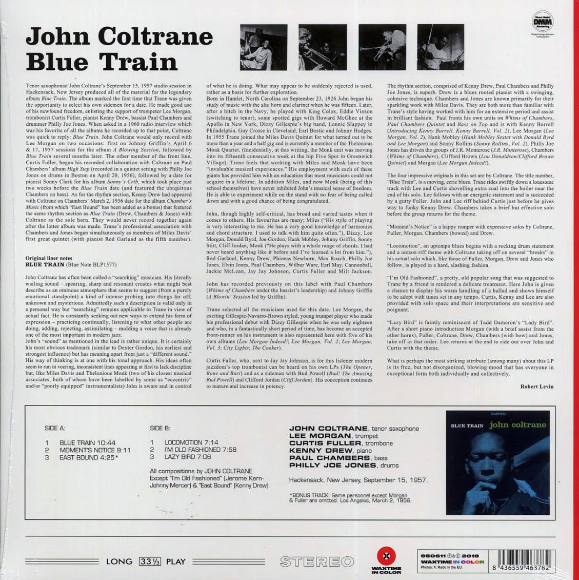 John Coltrane - Blue Train (+bonus track) (ltd. ed.) (180g) (red vinyl)
