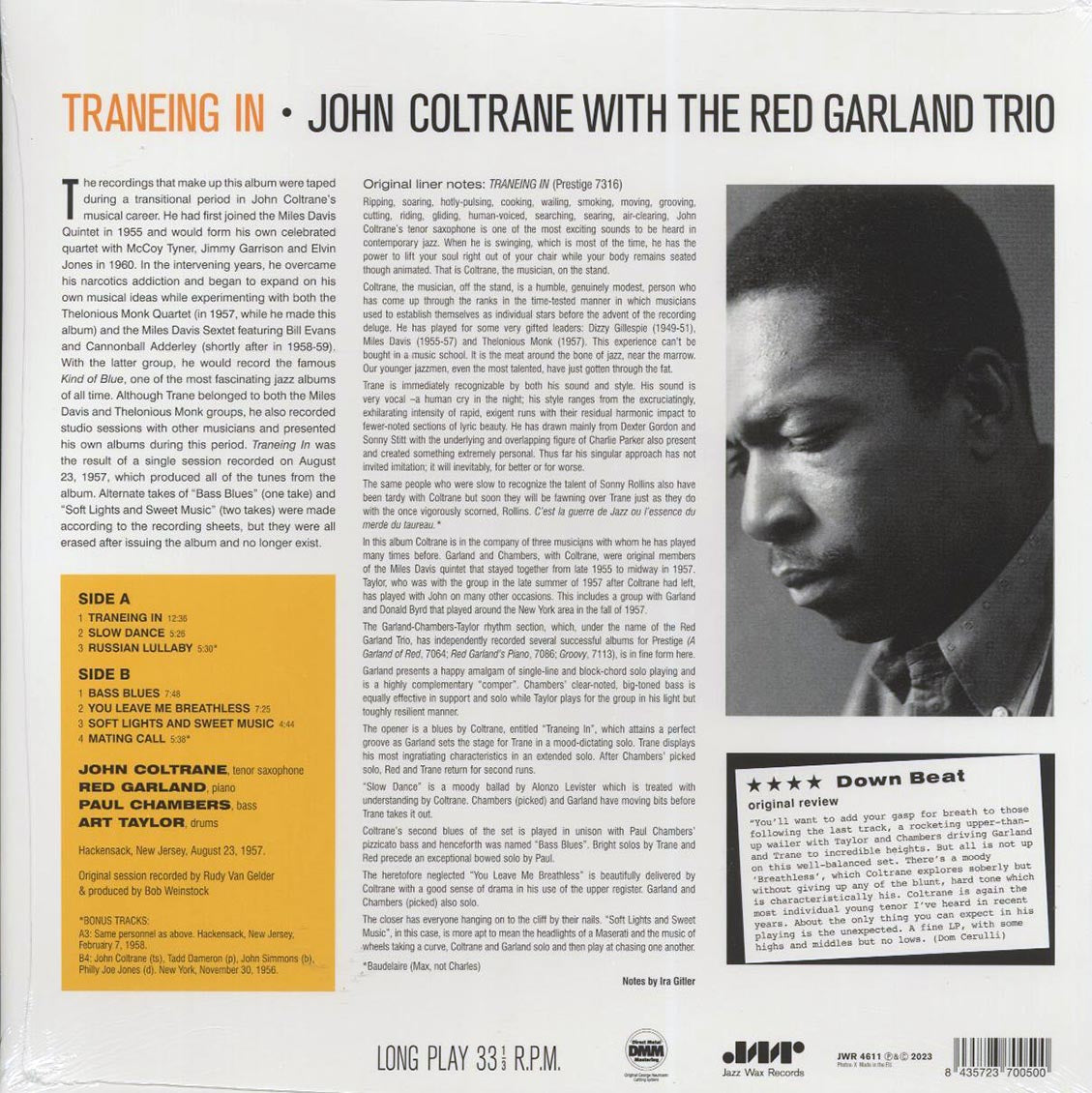 John Coltrane, Red Garland Trio - Traneing In (+2 bonus tracks) (ltd. ed.) (180g)