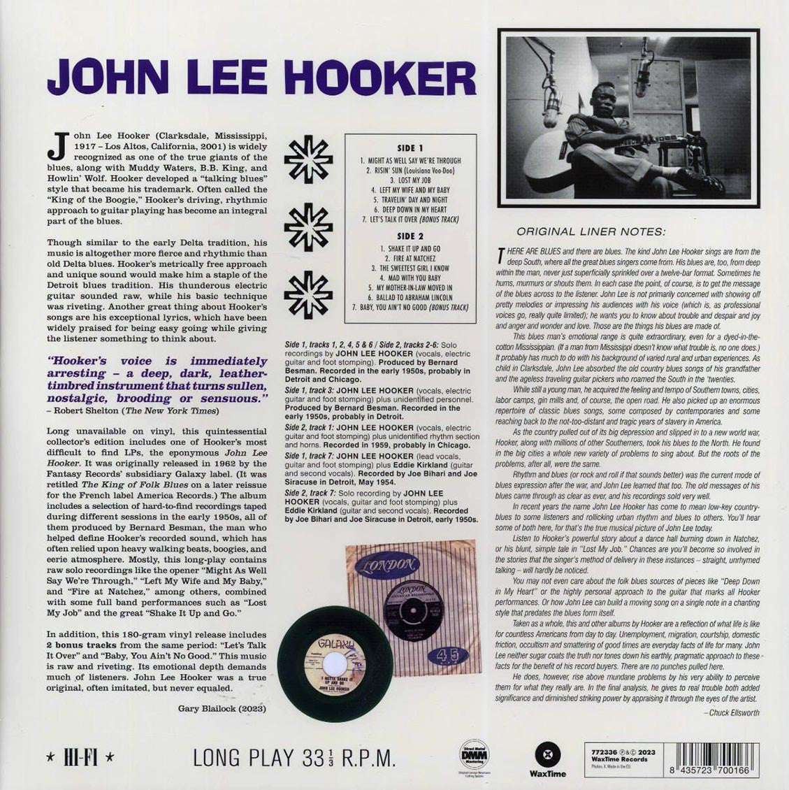 John Lee Hooker - John Lee Hooker (+2 bonus tracks) (ltd. ed.) (180g)