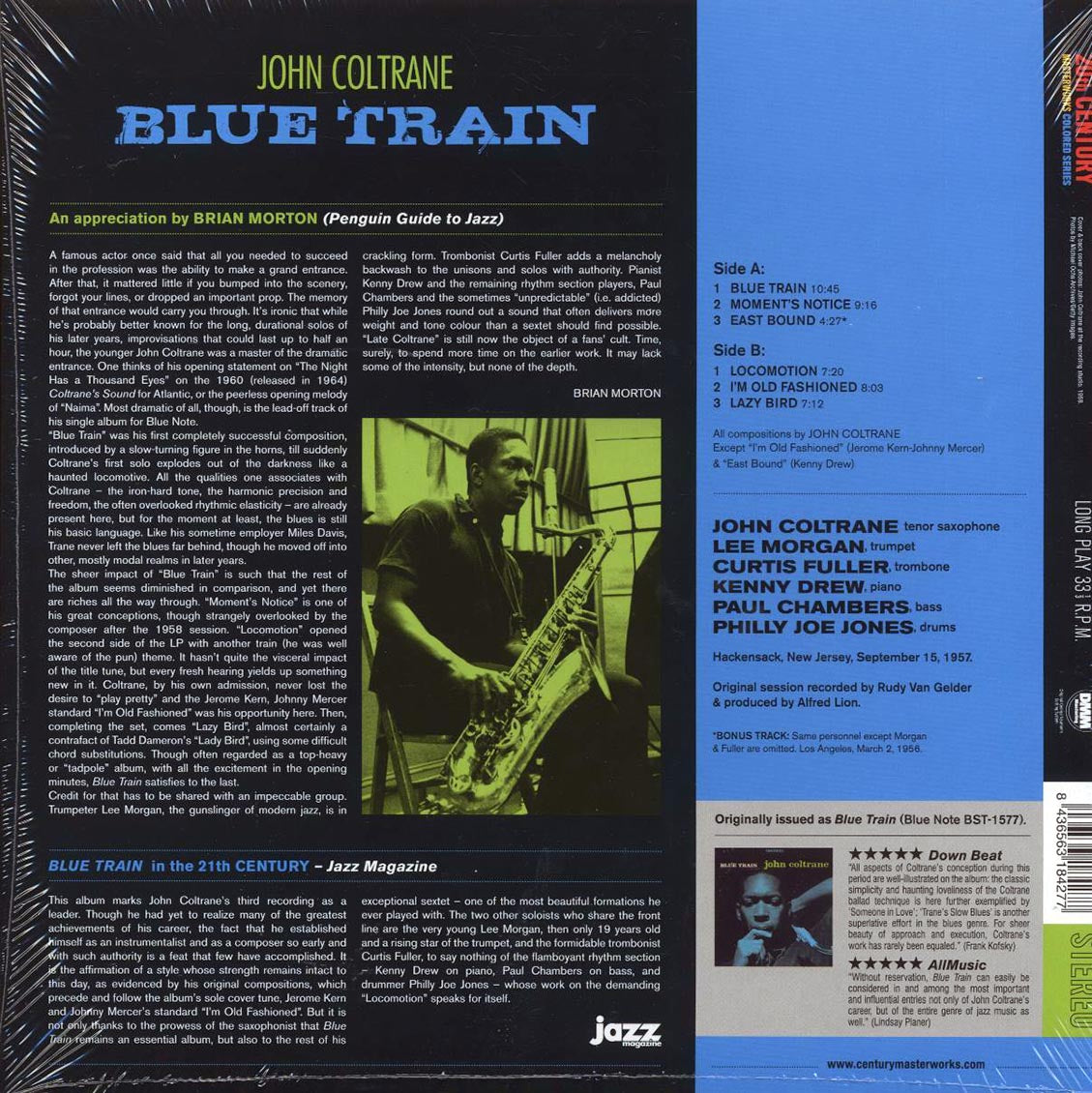 John Coltrane - Blue Train (+bonus track) (ltd. ed.) (180g) (blue vinyl)