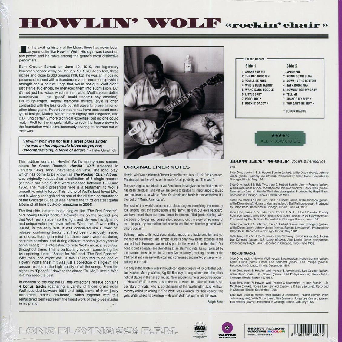 Howlin' Wolf - Rockin' Chair (+4 bonus tracks) (ltd. ed.) (180g) (purple vinyl)