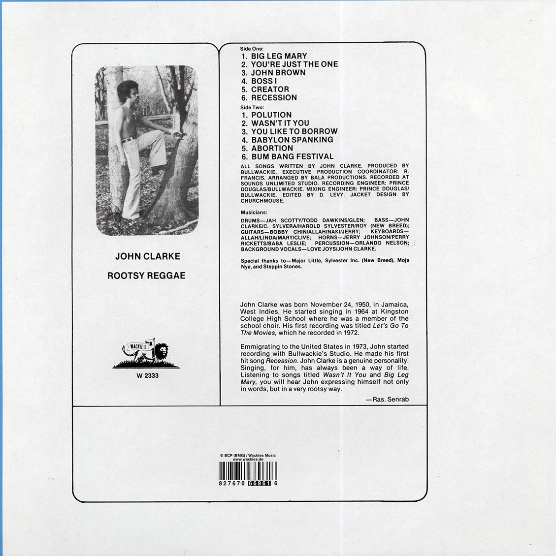 John Clarke - Rootsy Reggae