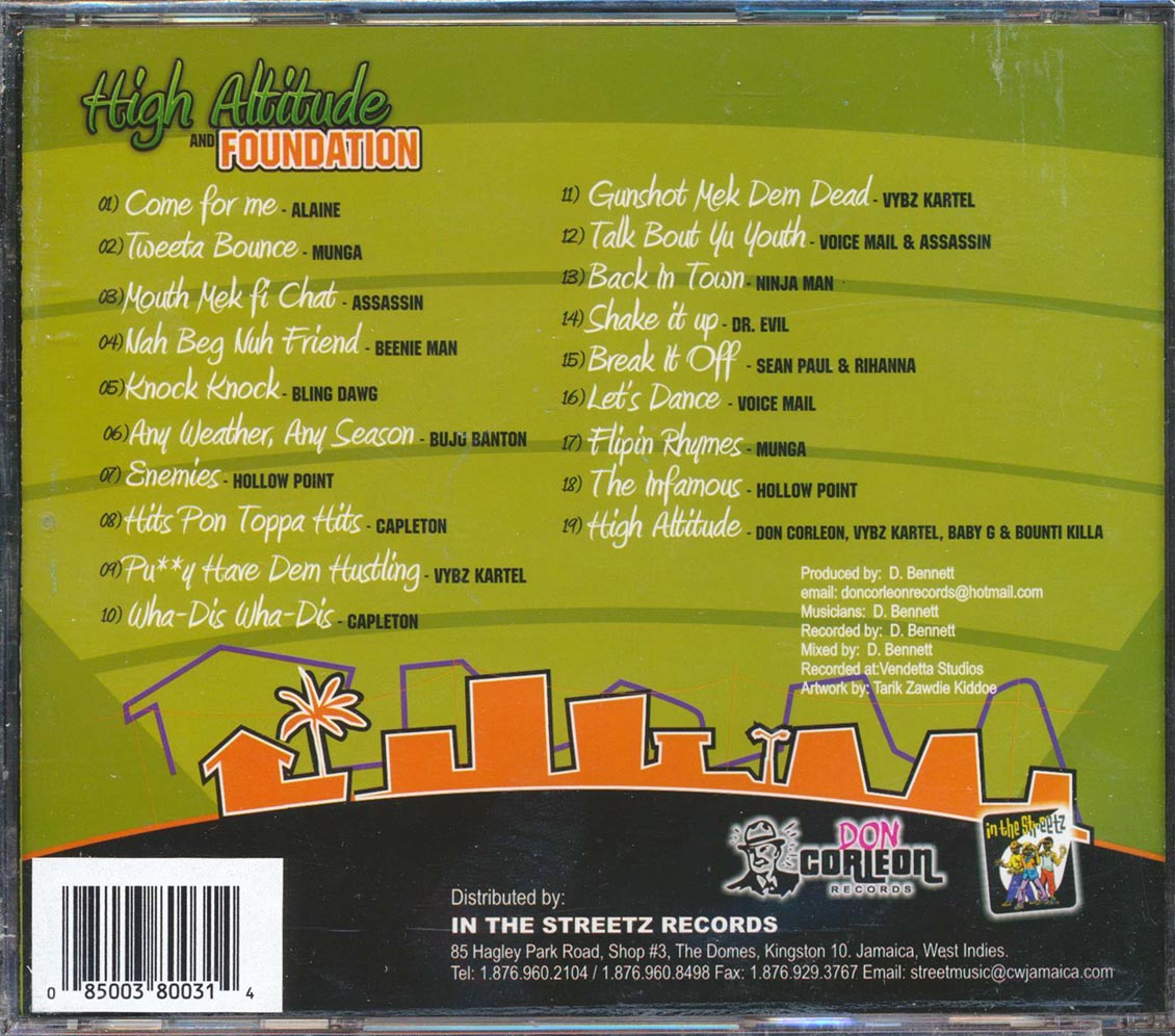 Various - High Altitude & Foundation Rhythm (Rhythm Streetz Series Volume 9) (rhythm: "High Altitude / Foundation")