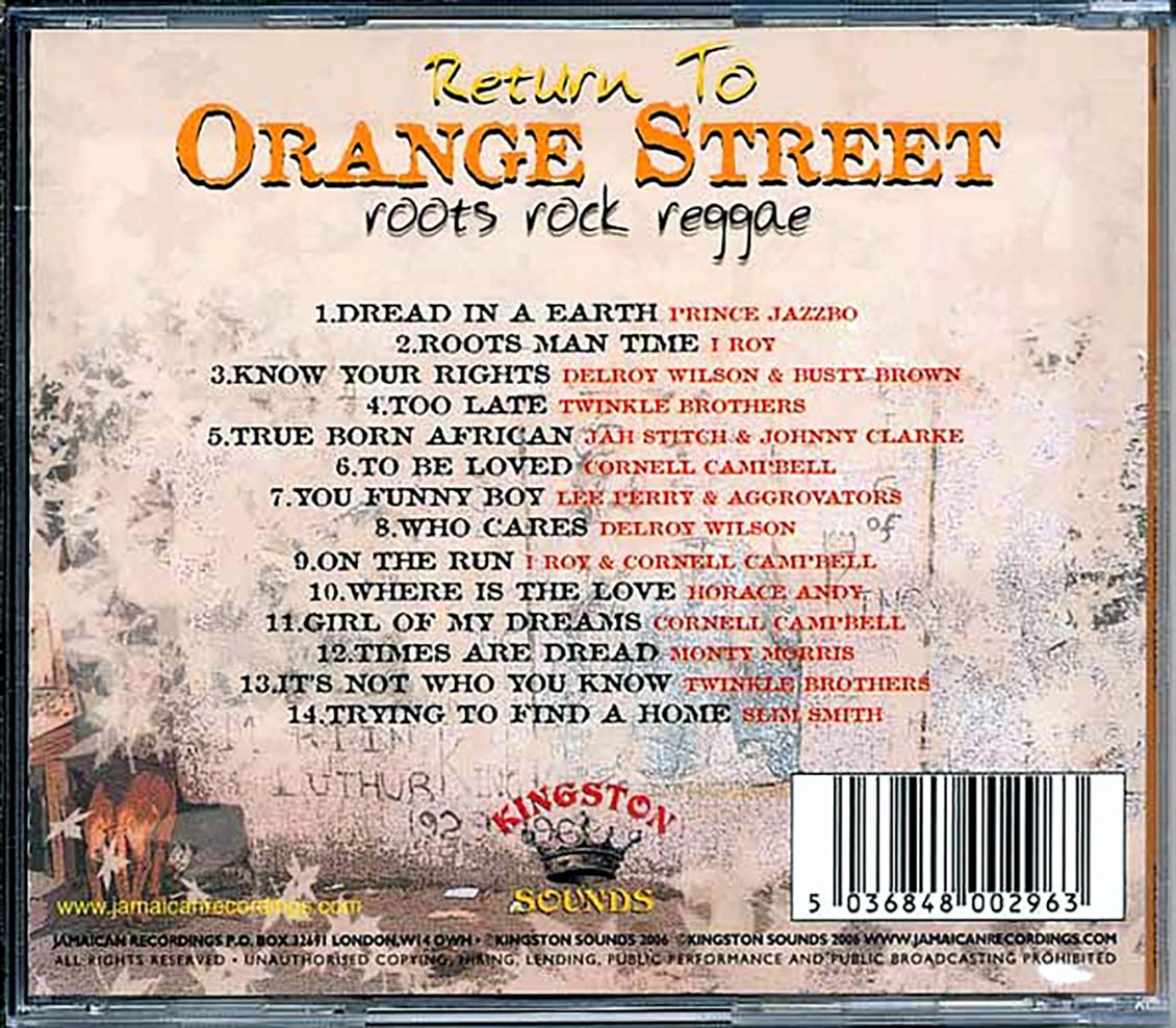 Twinkle Brothers, I Roy, Jah Stitch, Cornell Campbell, Etc. - Return To Orange Street