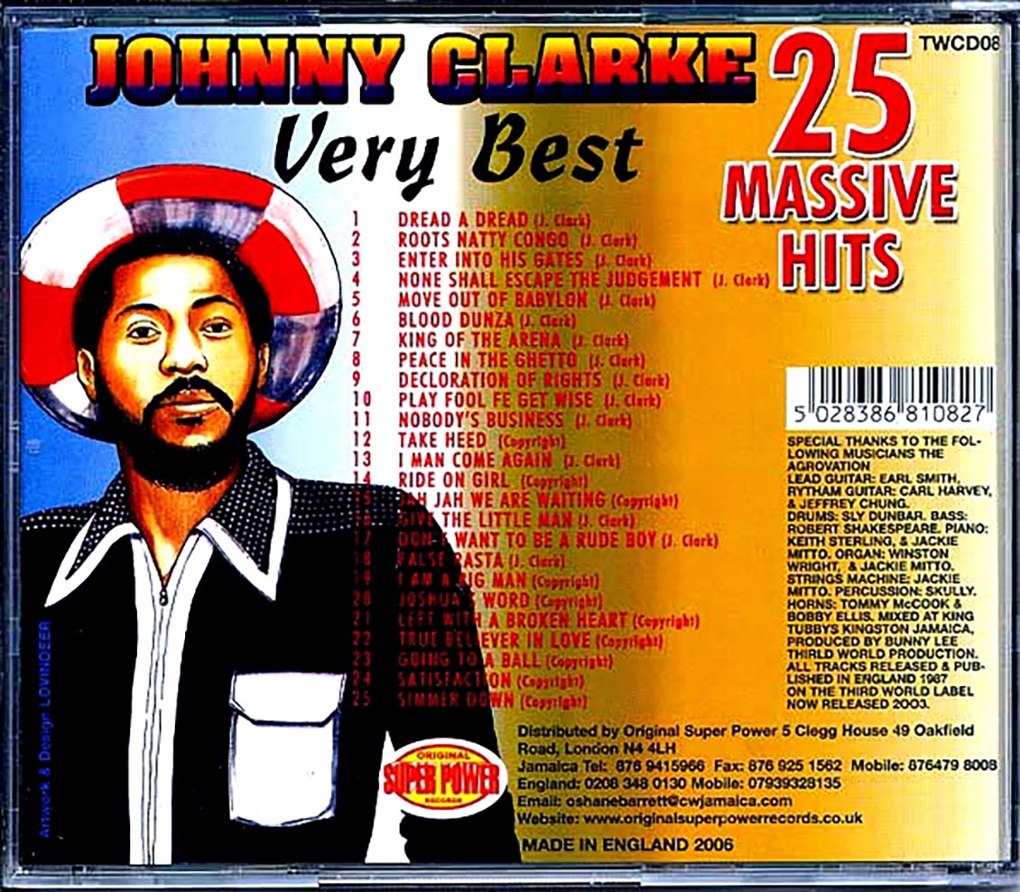Johnny Clarke - Very Best: 25 Massive Hits (25 tracks)