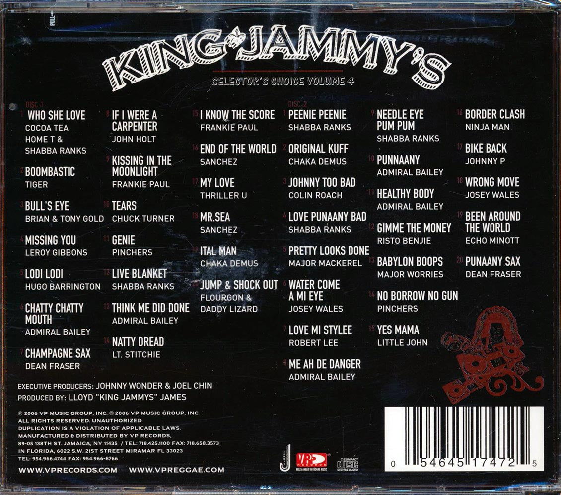 King Jammy - Selector's Choice Volume 4 (40 tracks) (2xCD)