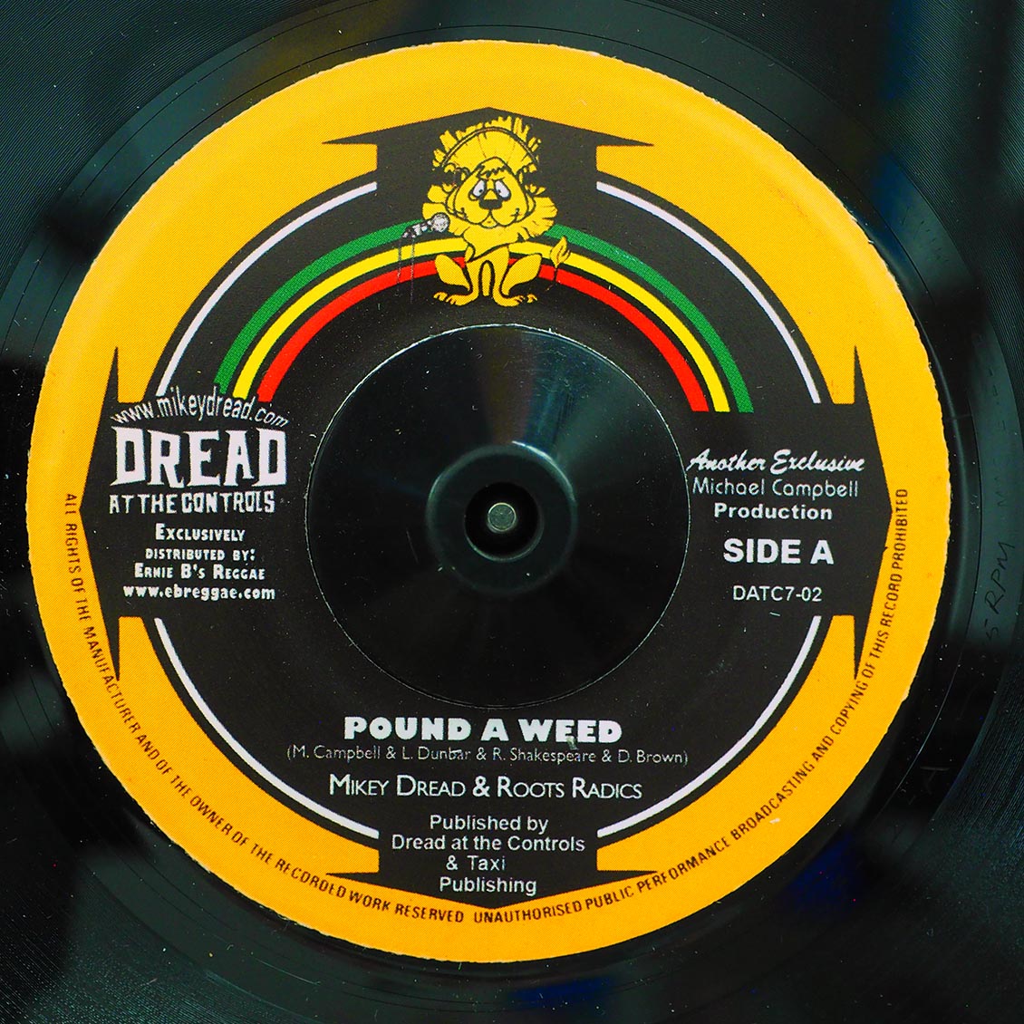 Mikey Dread - Pound A Weed  /  Mikey Dread, Roots Radics - Pineapple Kush (Version)