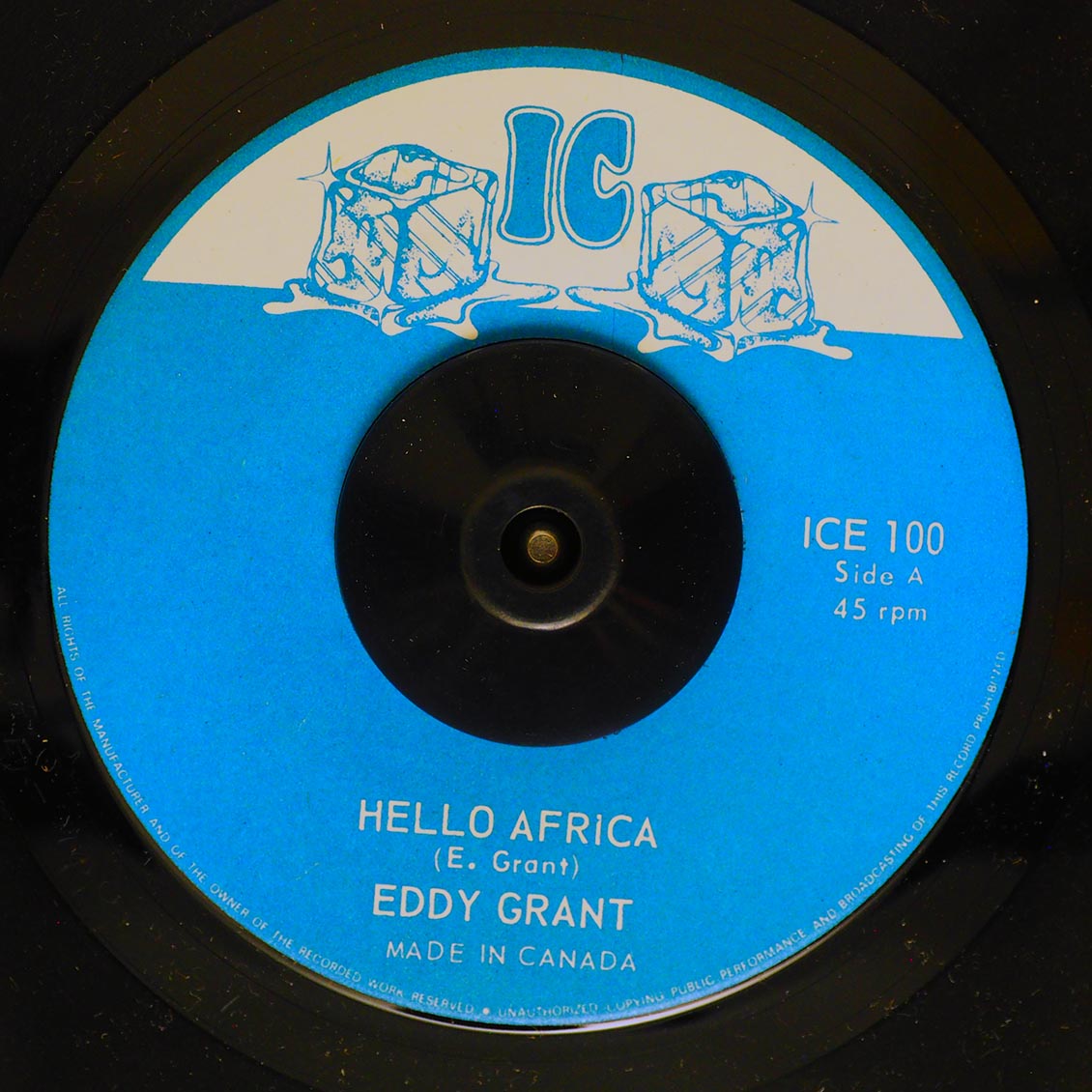 Eddy Grant - Hello Africa  /  Eddy Grant - Blues For The Children (orig. press)
