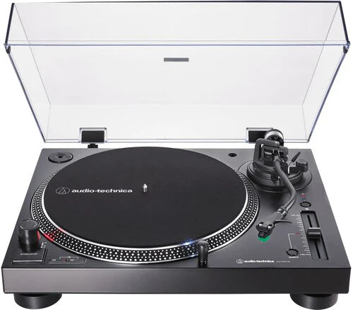 Audio Technica AT-LP120XBT-USB-BK Bluetooth Wireless Turntable USB - Direct Drive - Manual - With Built in Phono Preamp - Includes 45 RPM Adapter, Dust Cover and Removable RCA Cable (Black)