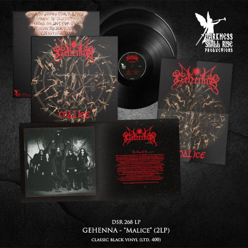 GEHENNA - MALICE (OUR THIRD SPELL) (SILVER VINYL) (ETCHED D-SIDE)