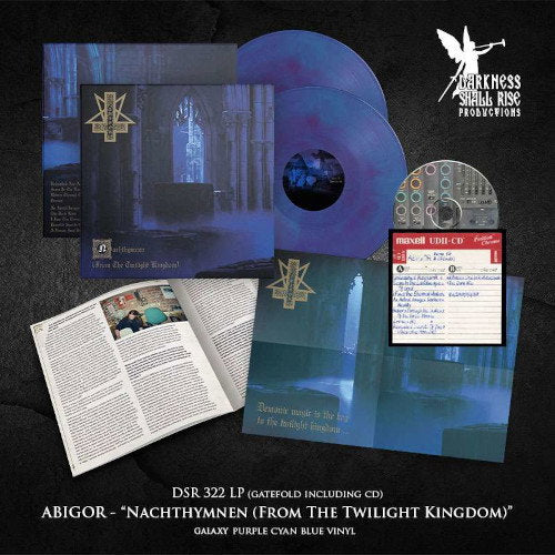 ABIGOR - NACHTHYMNEN (FROM THE TWILIGHT KINGDOM) (GALAXY PURPLE CYAN BLUE VINYL/CD)
