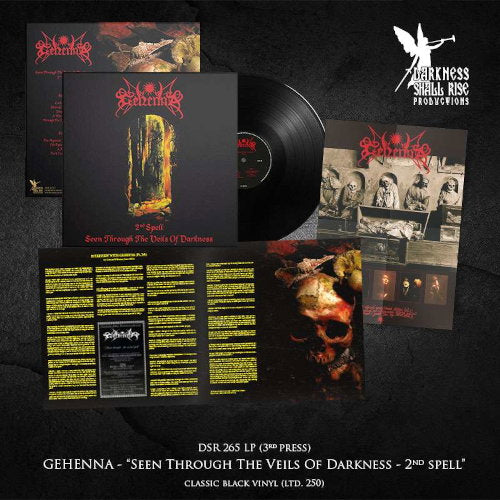 GEHENNA - SEEN THROUGH THE VEILS OF DARKNESS (THE SECOND SPELL) (TRANSPARENT/BLACK MARBLE VINYL)