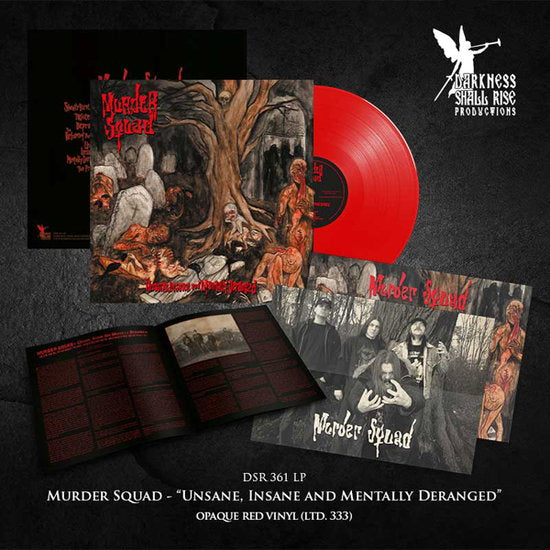 MURDER SQUAD - UNSANE, INSANE & MENTALLY DERANGED (RED VINYL)