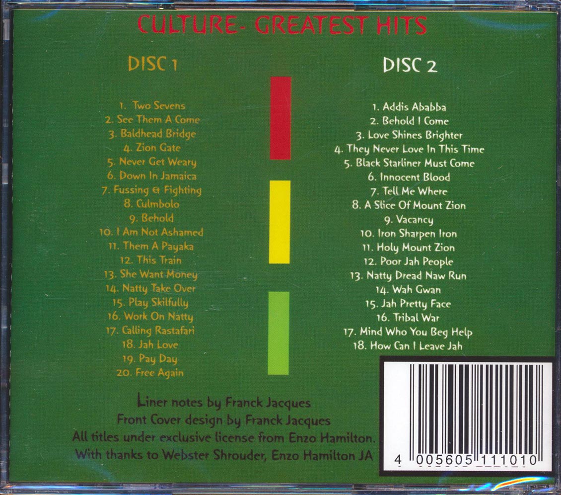 Culture - Greatest Hits (2xCD)