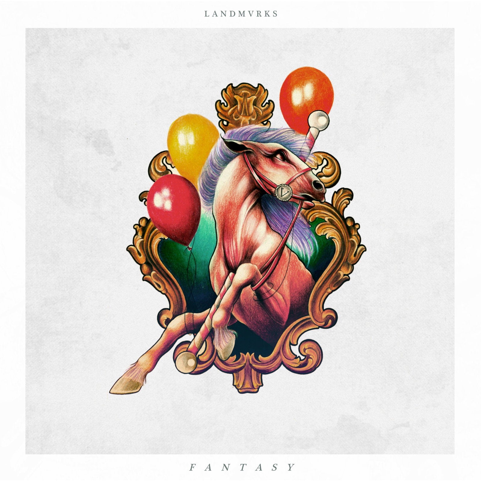 LANDMVRKS - FANTASY (LIMITED WHITE/PINK TWISTER VINYL)