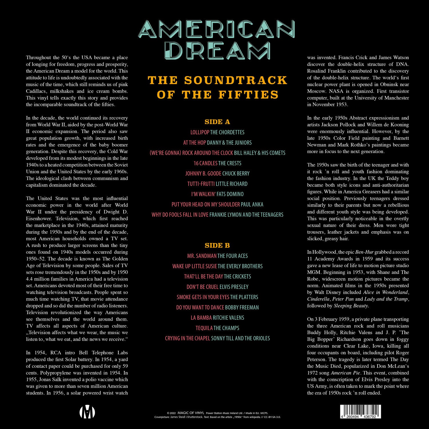V.A. - American Dream - Soundtrack Of The Fifties Limited Edition