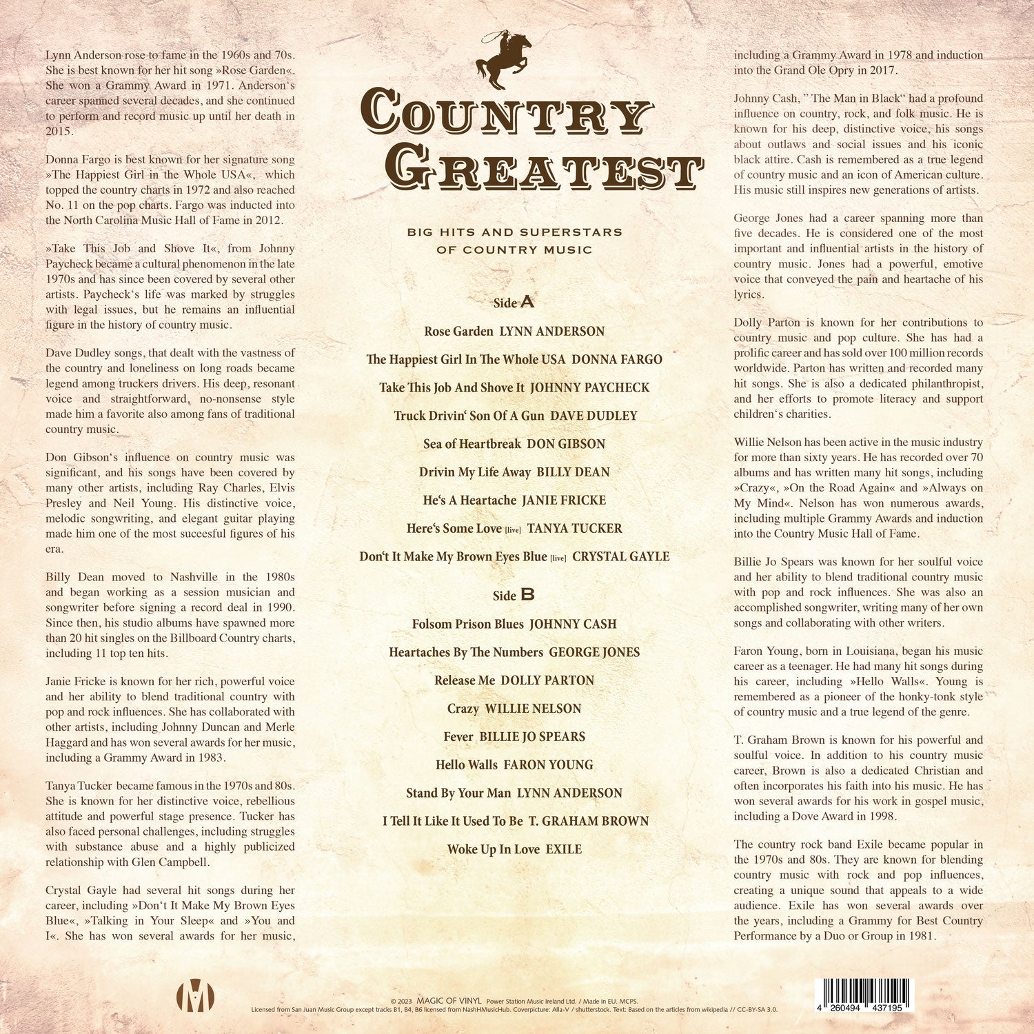 V.A. - Country Greatest - Big Hits & Superstars Of Country Music Limited Edition