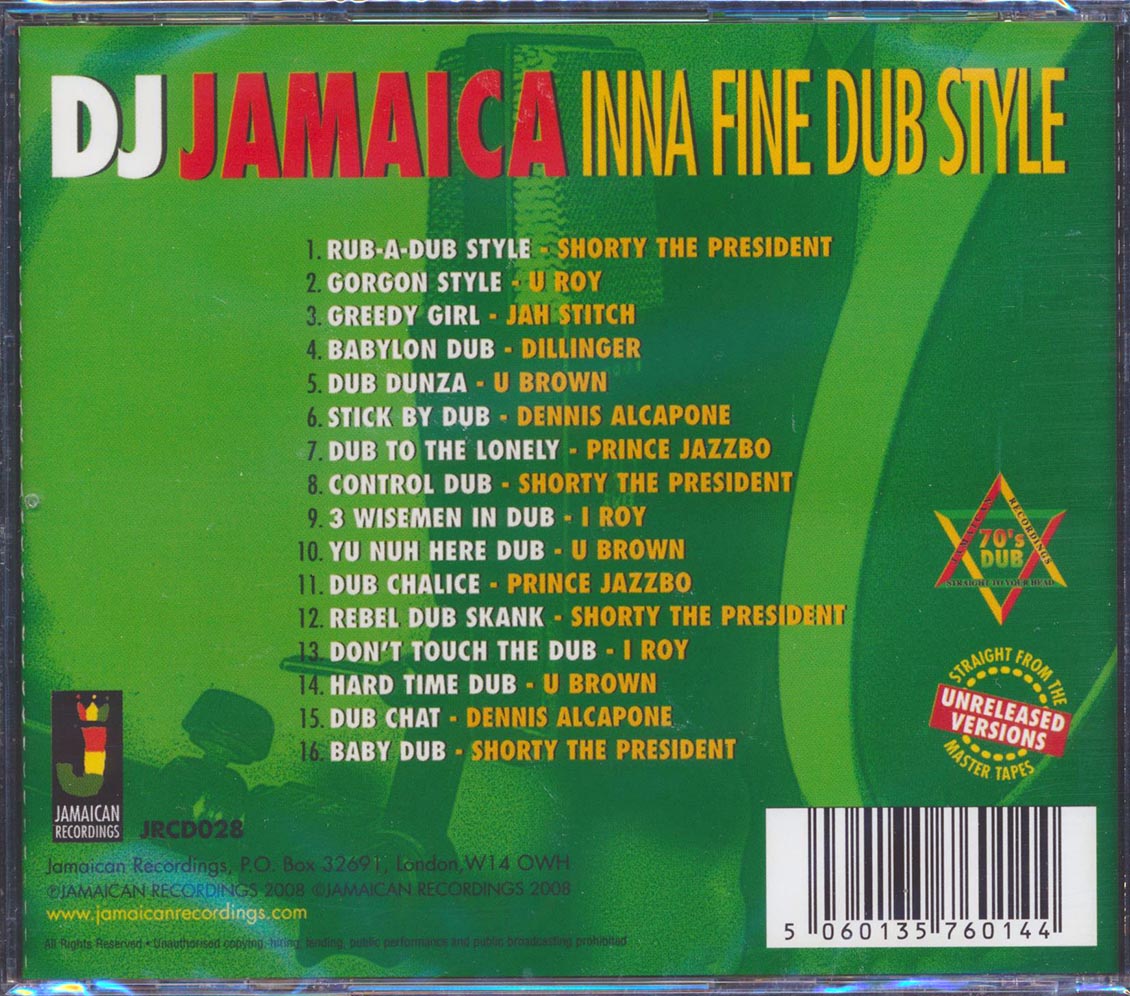 U Roy, Shorty The President, I Roy, Etc. - DJ Jamaica Inna Fine Dub Style