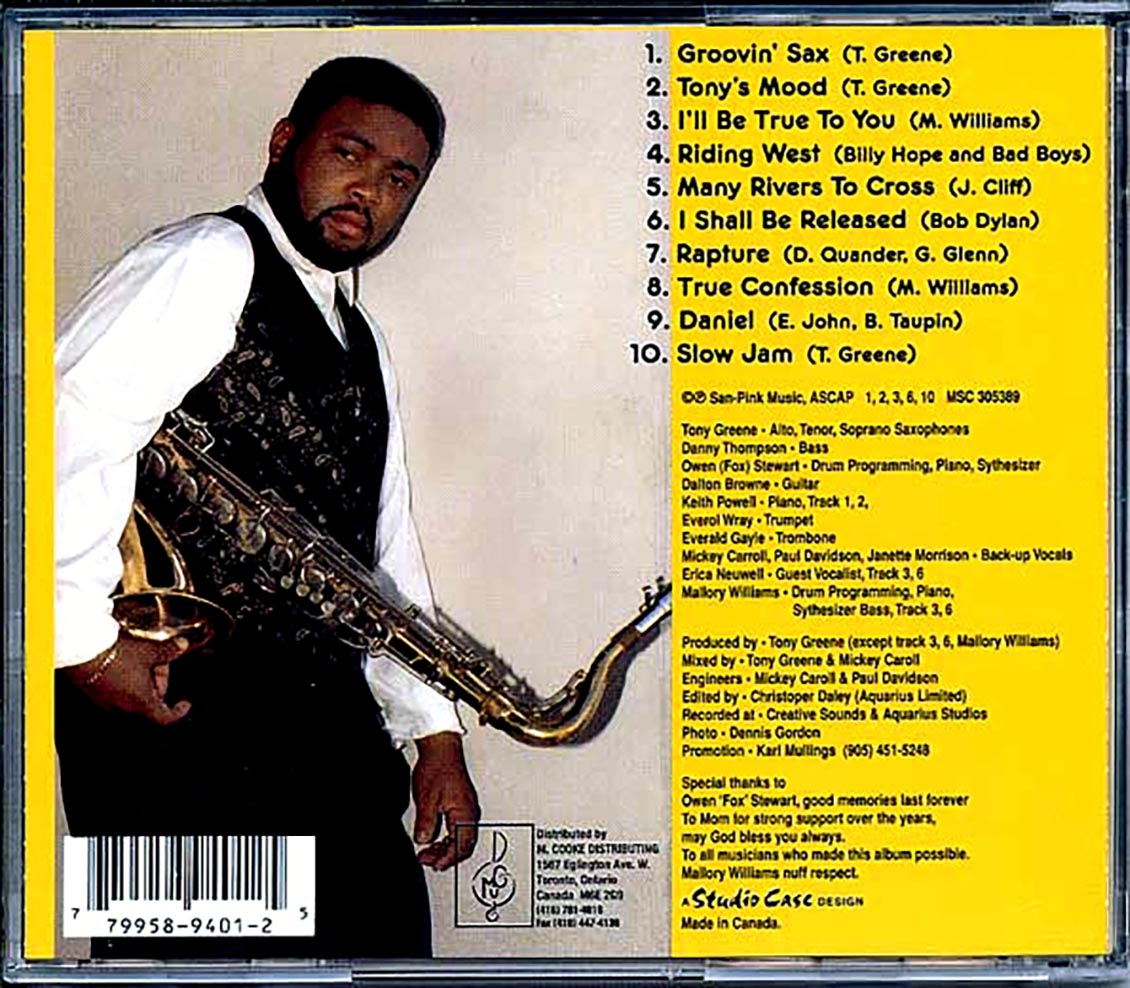 Tony Greene - Groovin Sax