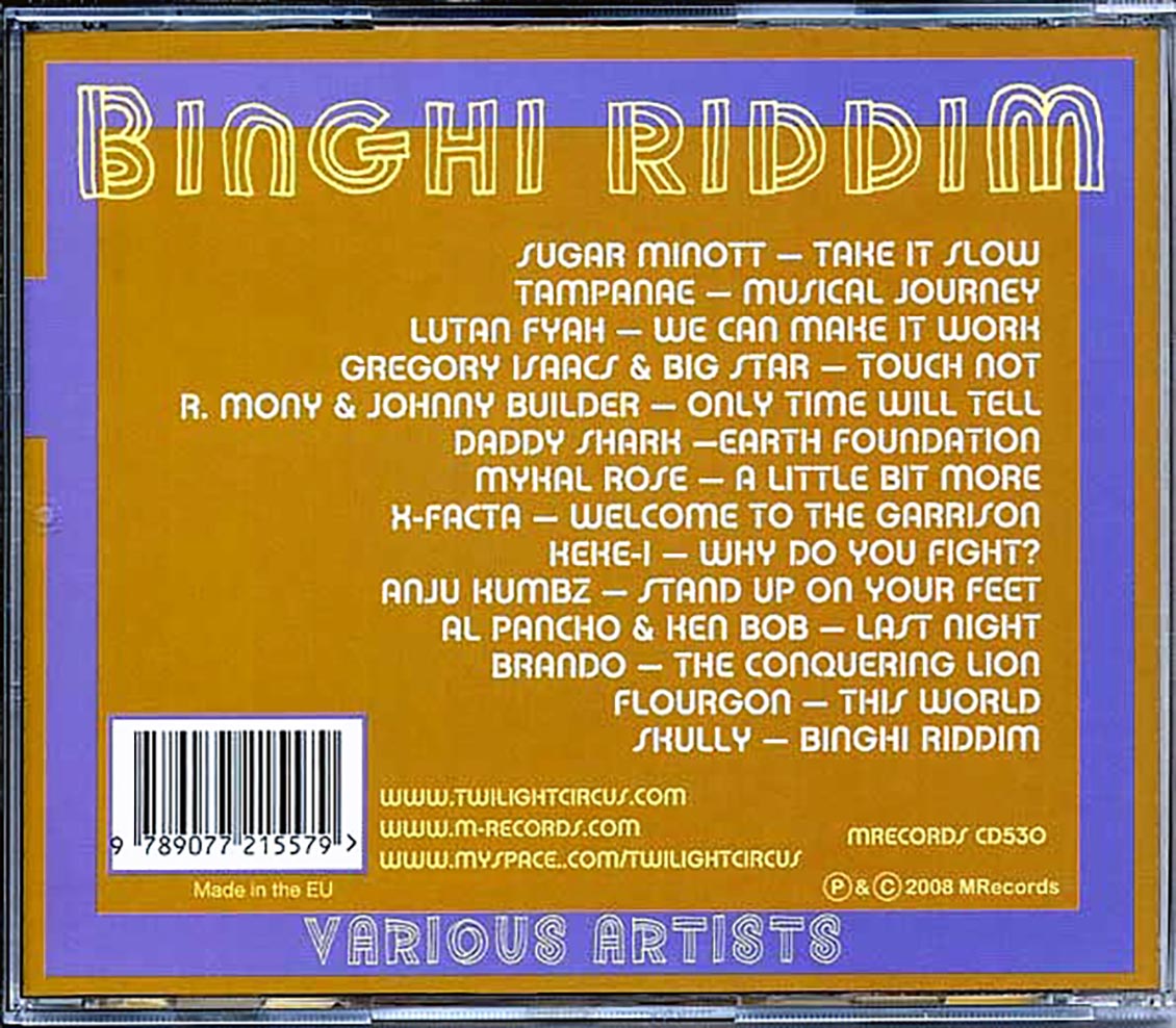 Sugar Minott, Gregory Isaacs, Lutan Fyah, Michael Rose, Etc. - Binghi Riddim (rhythm: "Binghi")
