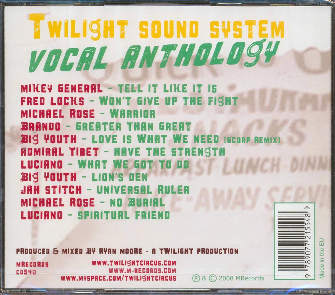 Luciano, Michael Rose, Fred Locks, Etc. - Twilight Sound System Vocal Anthology