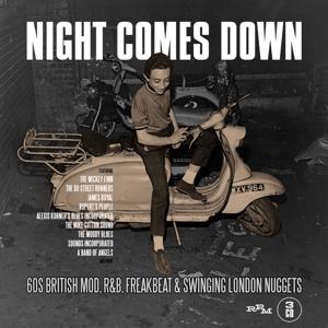 VARIOUS ARTISTS - NIGHT COMES DOWN: 60 BRITISH MOD R&B FREAKBEAT & SWINGING LONDON NUGGETS