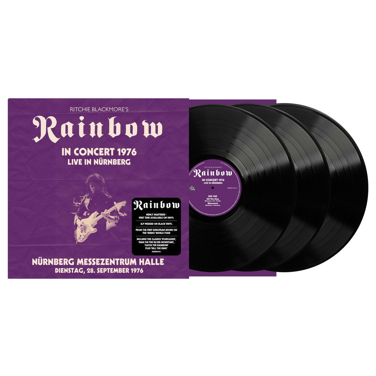 BLACKMORE,RITCHIE'S RAINBOW - LIVE IN NURNBERG 1976 - NURNBERG MESSEZENTRUM HALLE 28.9.1976 (3LP)