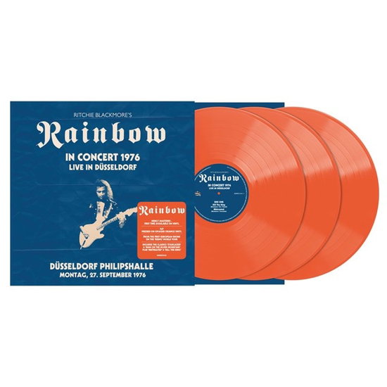 BLACKMORE,RITCHIE RAINBOW - LIVE IN DUSSELDORF 1976 - DUSSELDORF PHILIPSHALLE 27.9.1976 (ORANGE VINYL/3LP)