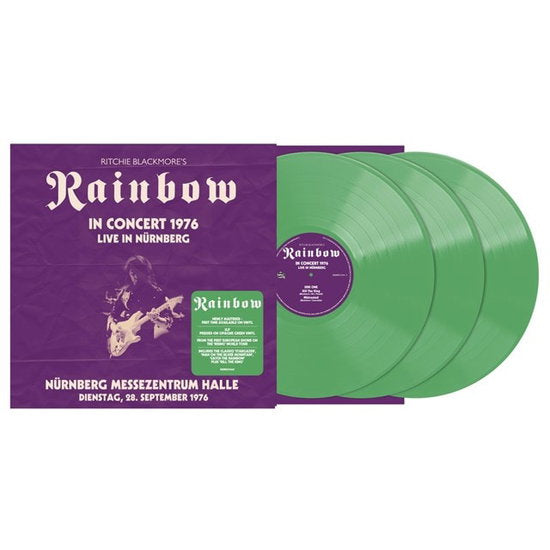 BLACKMORE'S,RITCHIE RAINBOW - LIVE IN NURNBERG 1976 - NURNBERG MESSEZENTRUM HALLE 28.9.1976 (GREEN VINYL) (3LP)