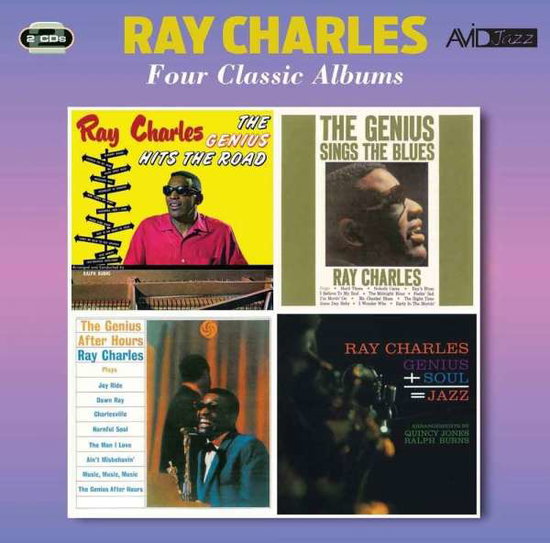 CHARLES,RAY - 4 CLASSIC ALBUMS (GENIUS HITS THE ROAD / GENIUS SINGS THE BLUES / GENIUS AFTER HOURS / GENIUS)
