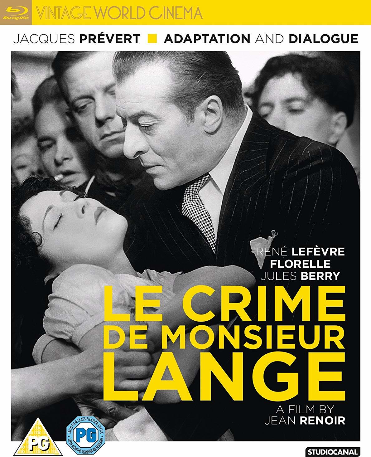 LE CRIME DE MONSIEUR LANGE - LE CRIME DE MONSIEUR LANGE