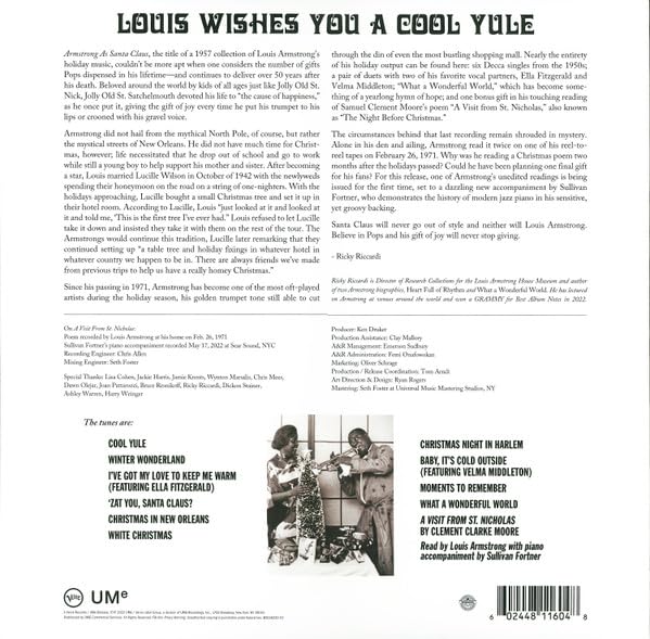 Louis Armstrong Christmas Album - Louis Wishes You A Cool Yule Red