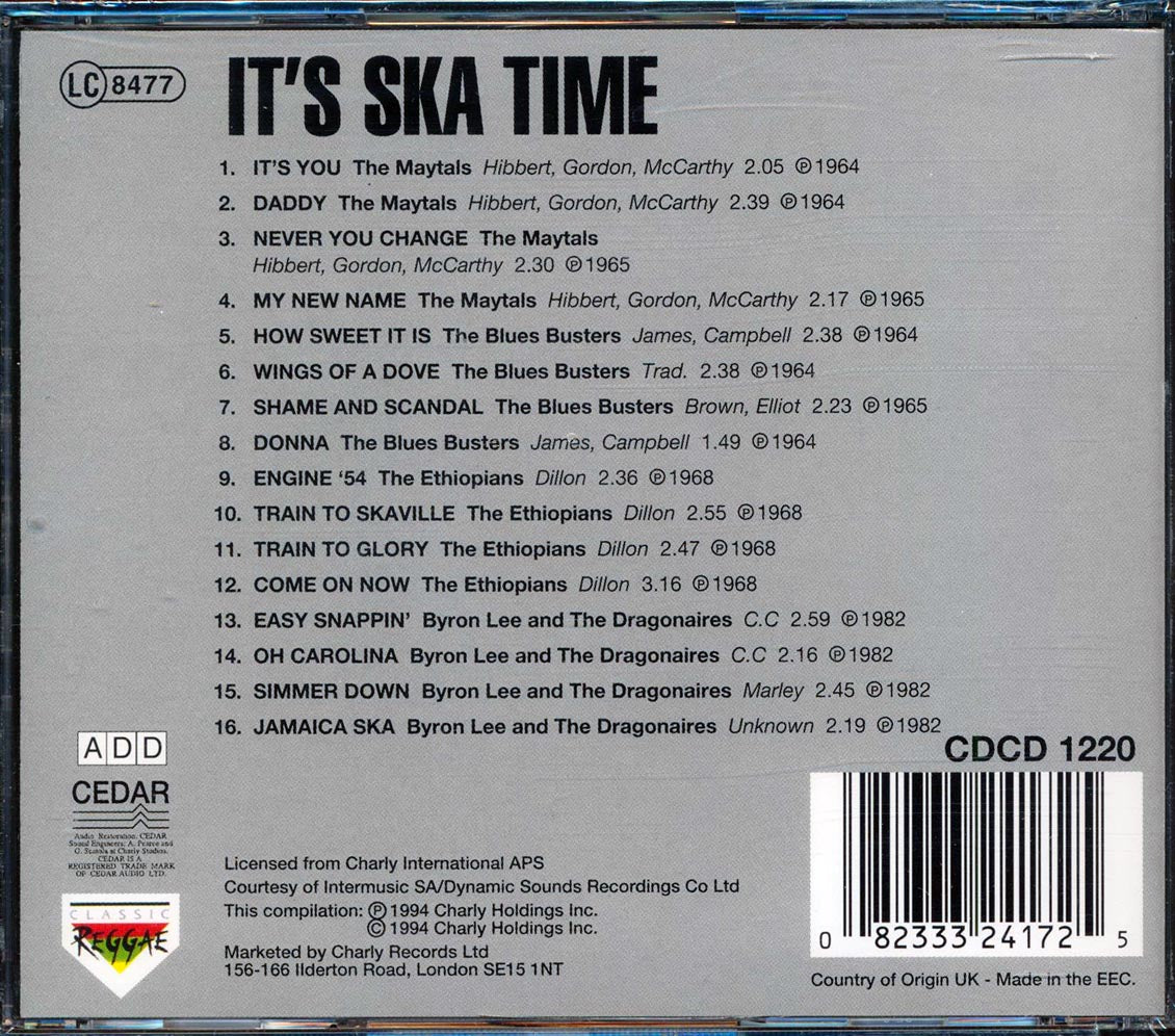 Toots & The Maytals, Byron Lee, The Blues Busters, The Ethiopians, Etc. - It's Ska Time