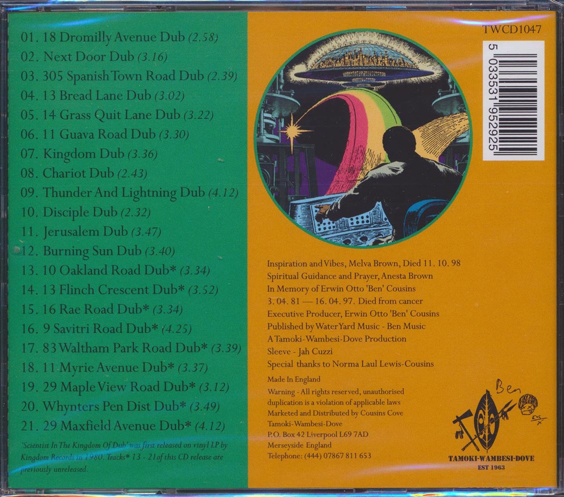 Scientist - In The Kingdom Of Dub (21 tracks)