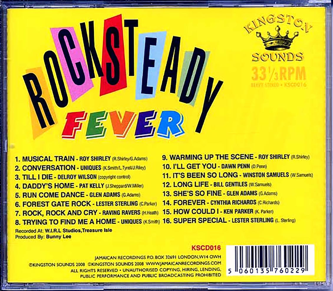 Lester Sterling, Roy Shirley, Uniques, Dawn Penn, Etc. - Rocksteady Fever