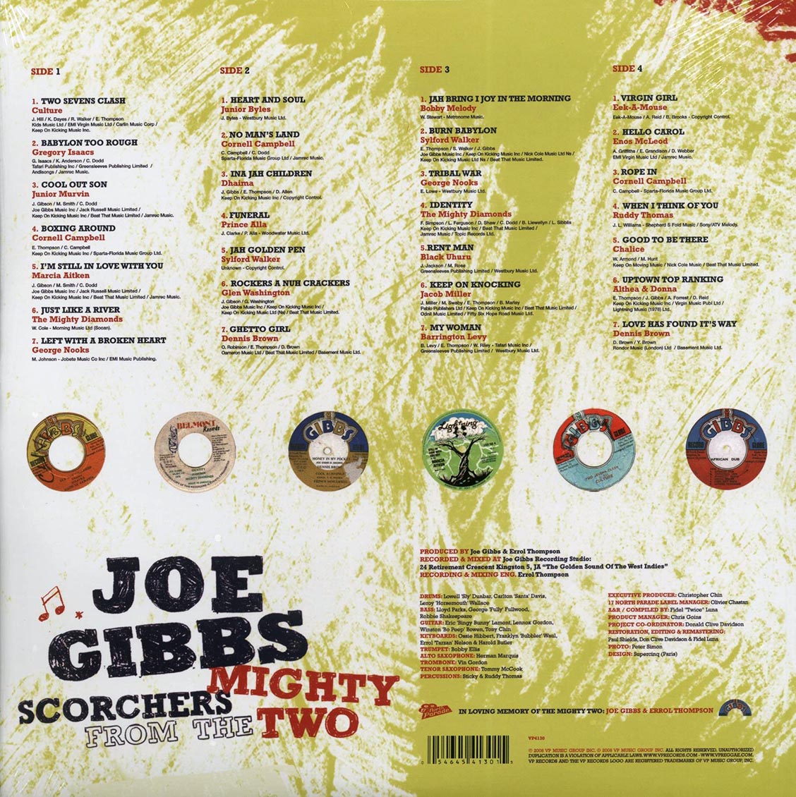 Joe Gibbs - Joe Gibbs Reggae Anthology: Scorchers From The Mighty Two (Various Artists) (2xLP)