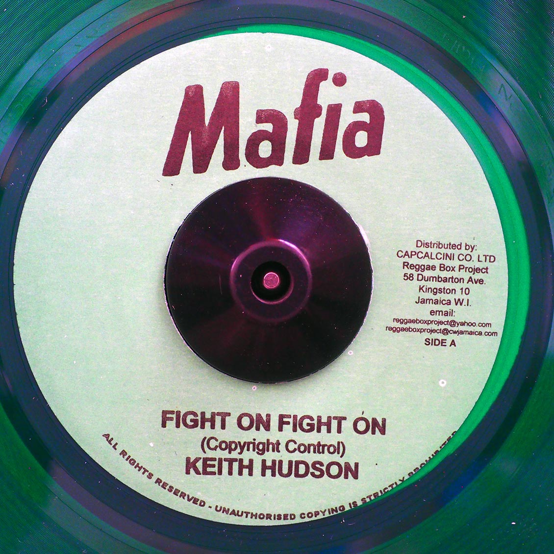 Keith Hudson - Fight On Fight On  /  Augustus Pablo - Fat Baby (green vinyl)