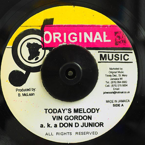 Vin Gordon - Today's Melody  /  Mighty Cloud Band - Version (rhythm: "Flabba Holt - Fly Yu Dread")