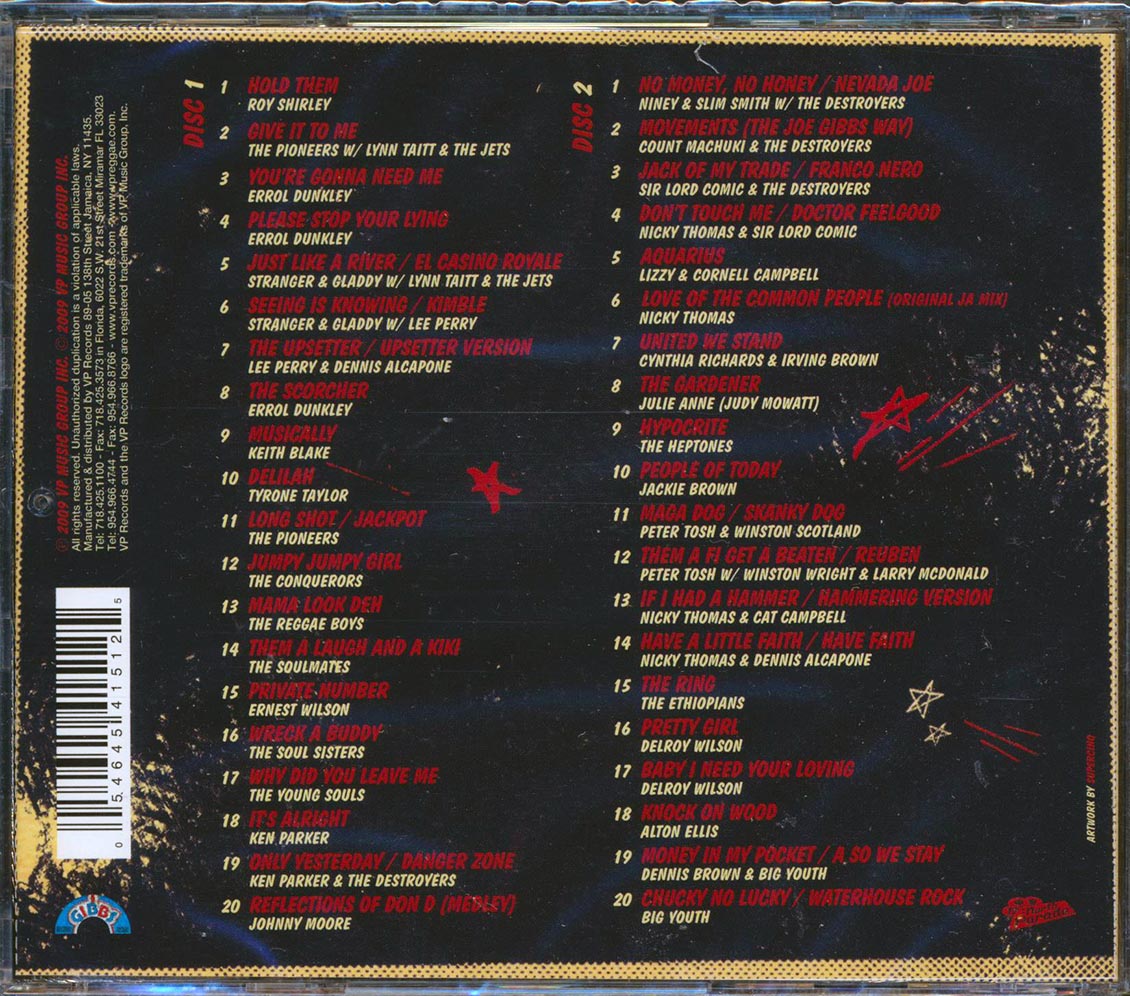 Joe Gibbs - Scorchers From The Early Years: Reggae Anthology (40 tracks) (2xCD)