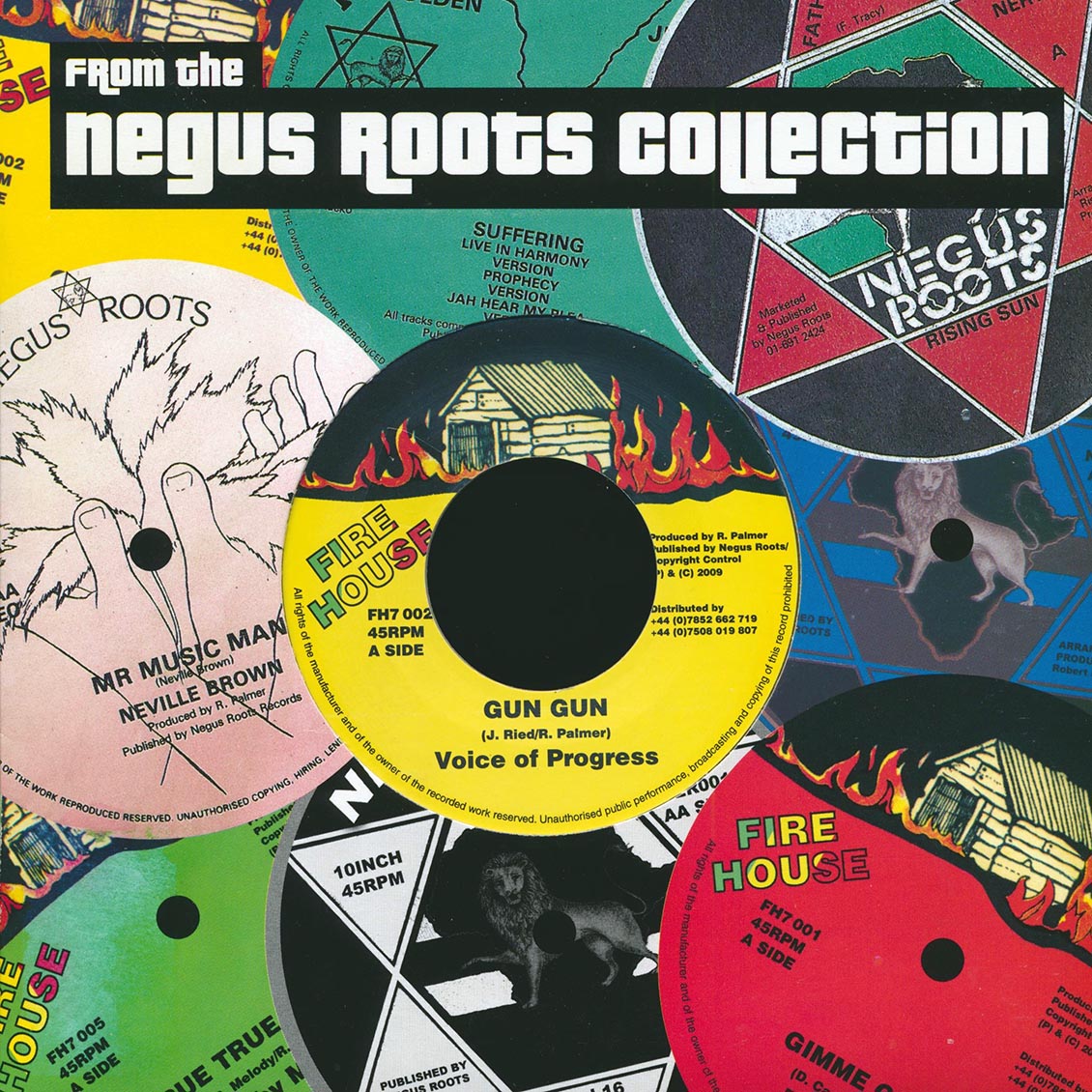 Voice Of Progress (Jr. Reid, Sammy Tracy, Terry McDermott) - Gun Gun  /  Negus Roots Players - Come Ya Brother Dub (clear vinyl)