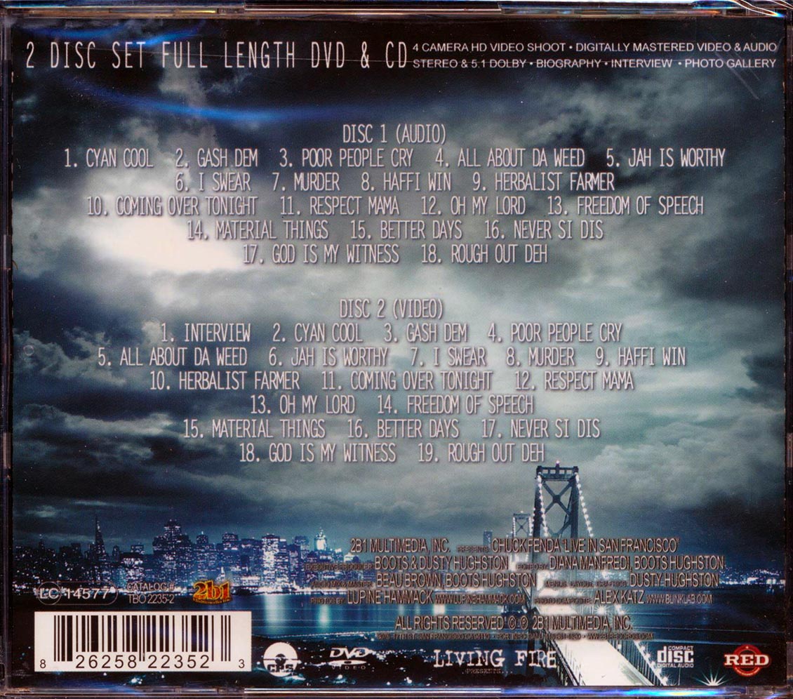 Chuck Fender - Live In San Francisco (37 tracks) (incl. DVD)