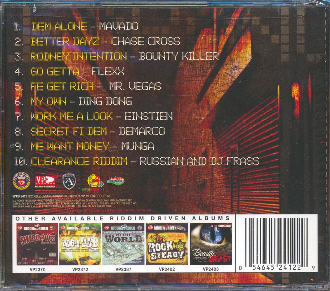 Various - Riddim Driven: Clearance (rhythm: "Clearance")