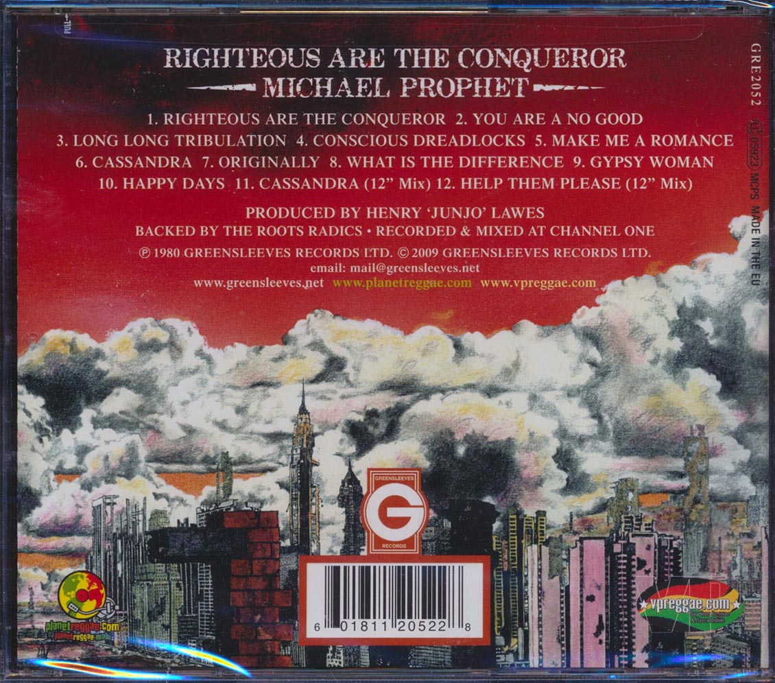 Michael Prophet - Righteous Are The Conqueror (With 2 Bonus Tracks)
