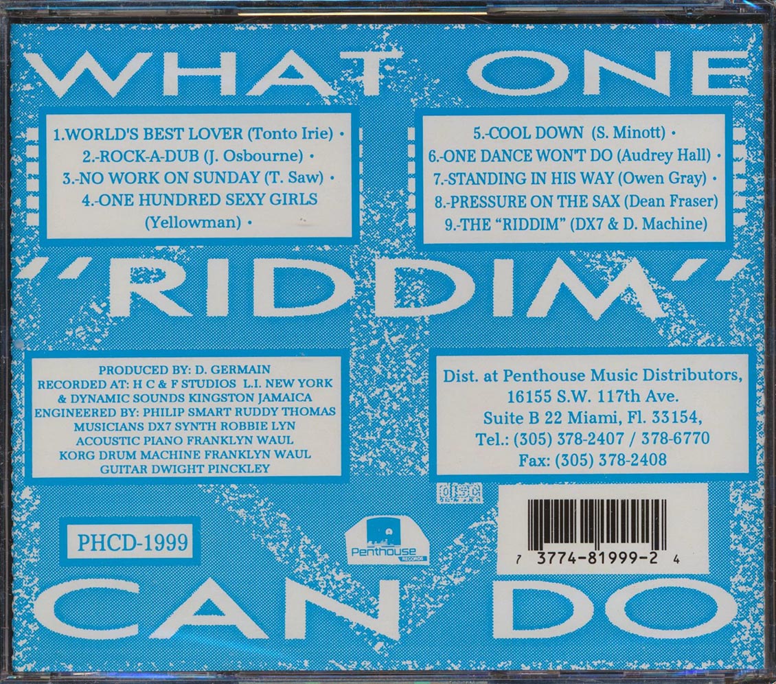 Tenor Saw, Yellowman, Johnny Osbourne, Etc. - What One Riddim Can Do ('One Dance Won't Do' Rhythm) (rhythm: "Once Dance Won't Do")